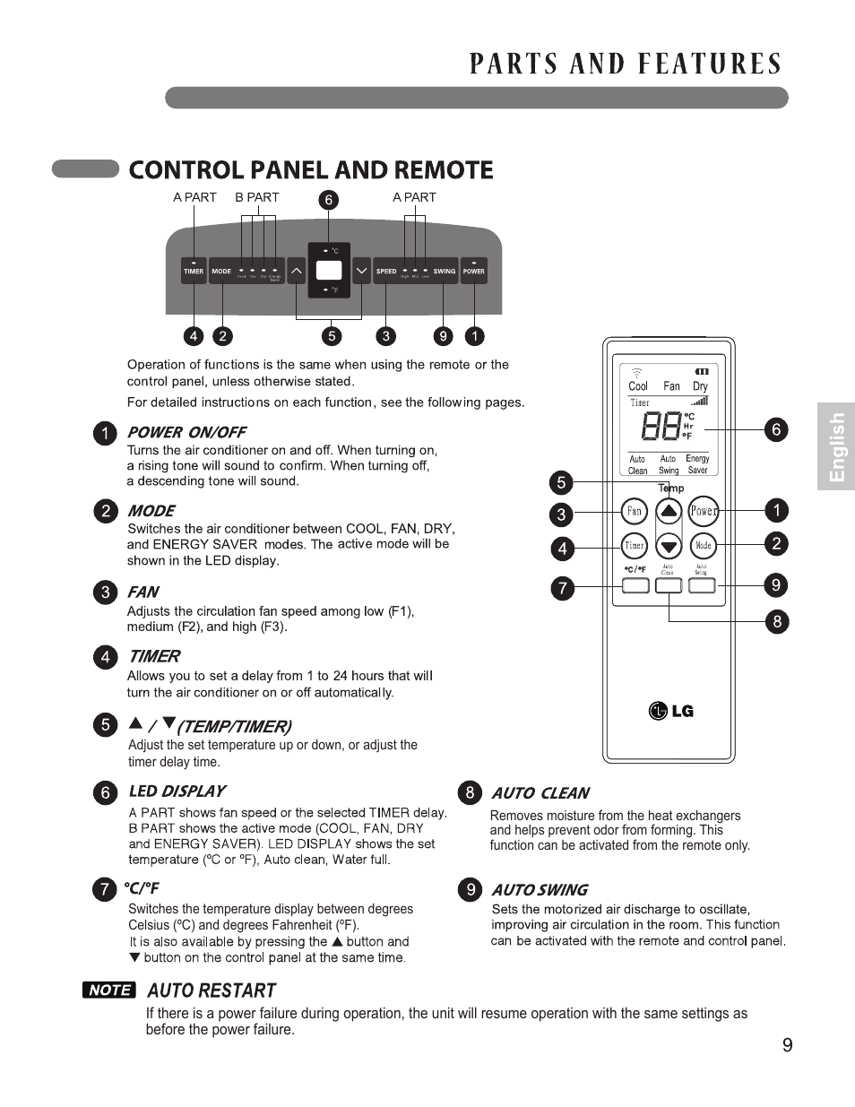 LG LP1214GXR User Manual | Page 9 / 28