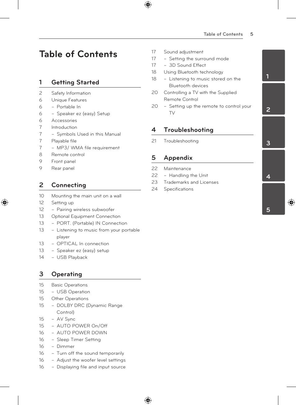 LG NB3520A User Manual | Page 5 / 25