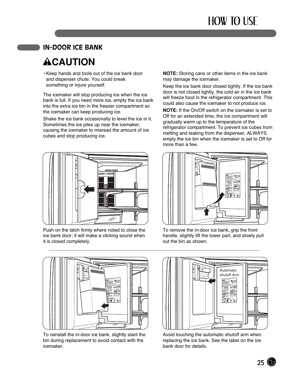 Wcaution | LG LFX21980ST User Manual | Page 25 / 46