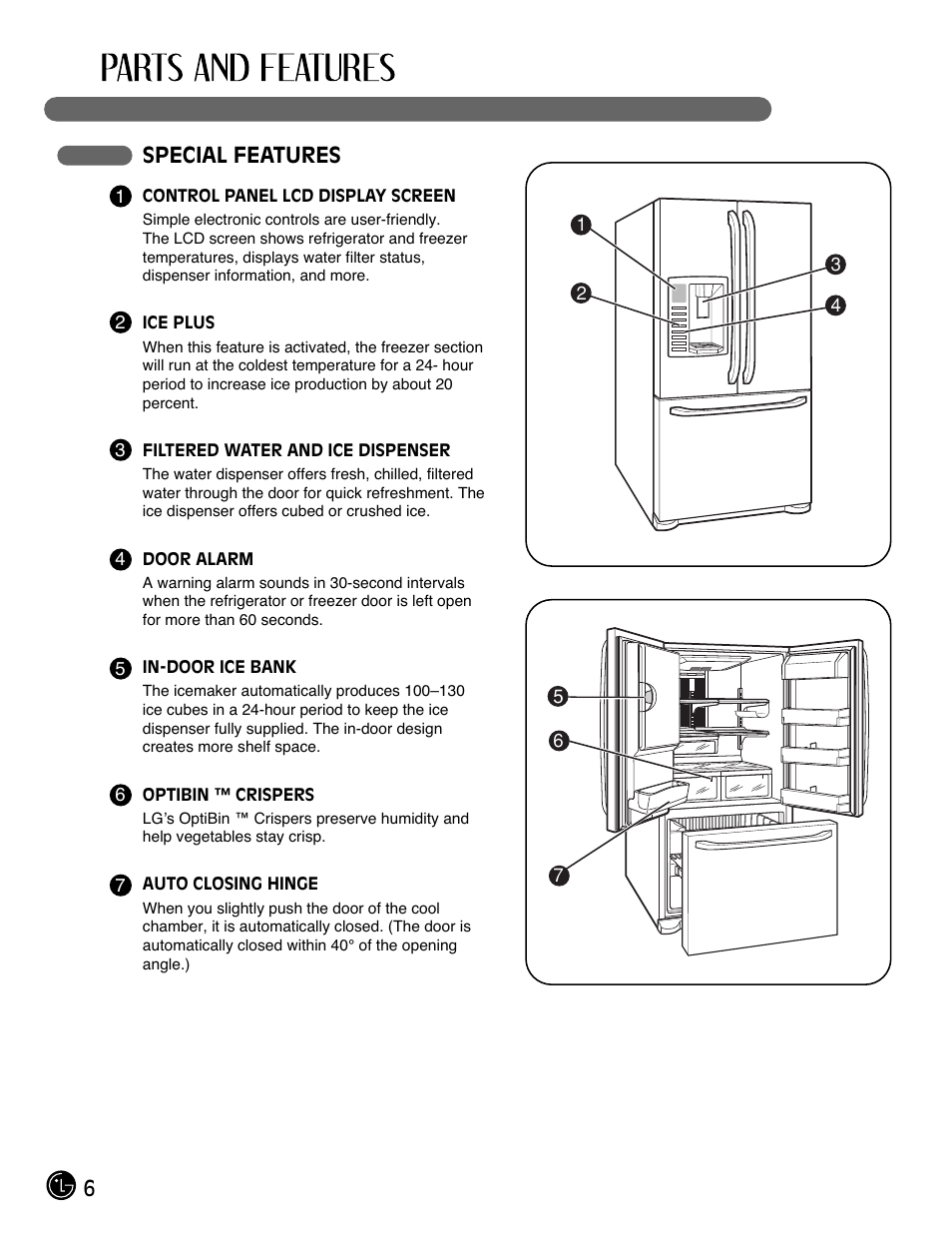 6special features | LG LFX21980ST User Manual | Page 6 / 46