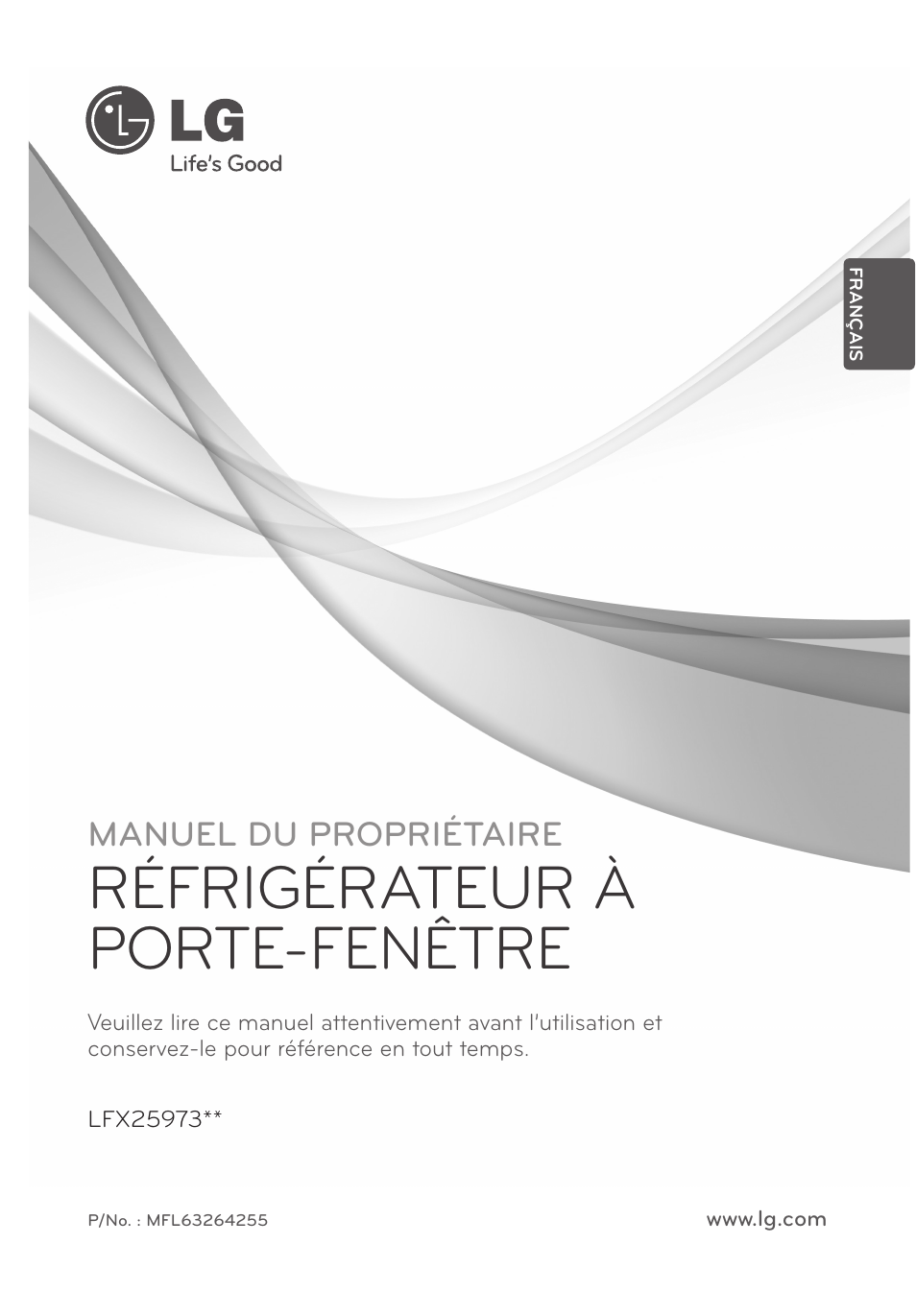 Réfrigérateur à porte-fenêtre | LG LFX25973ST User Manual | Page 57 / 172