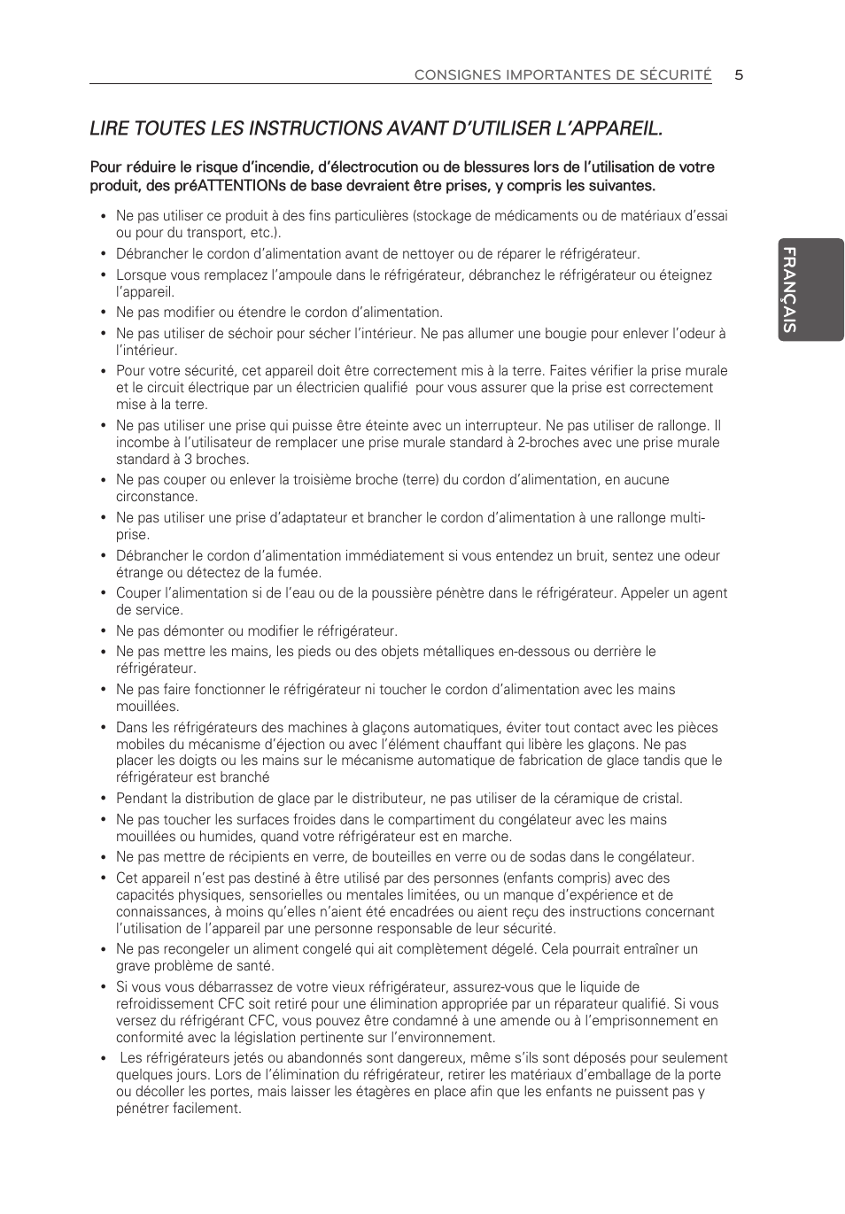 LG LFX25973ST User Manual | Page 61 / 172