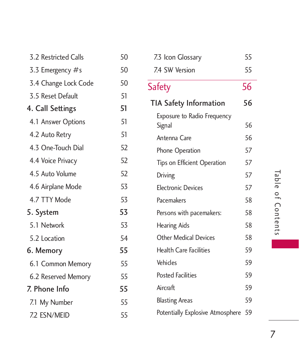 Safety 56 | LG LGUX145 User Manual | Page 9 / 94