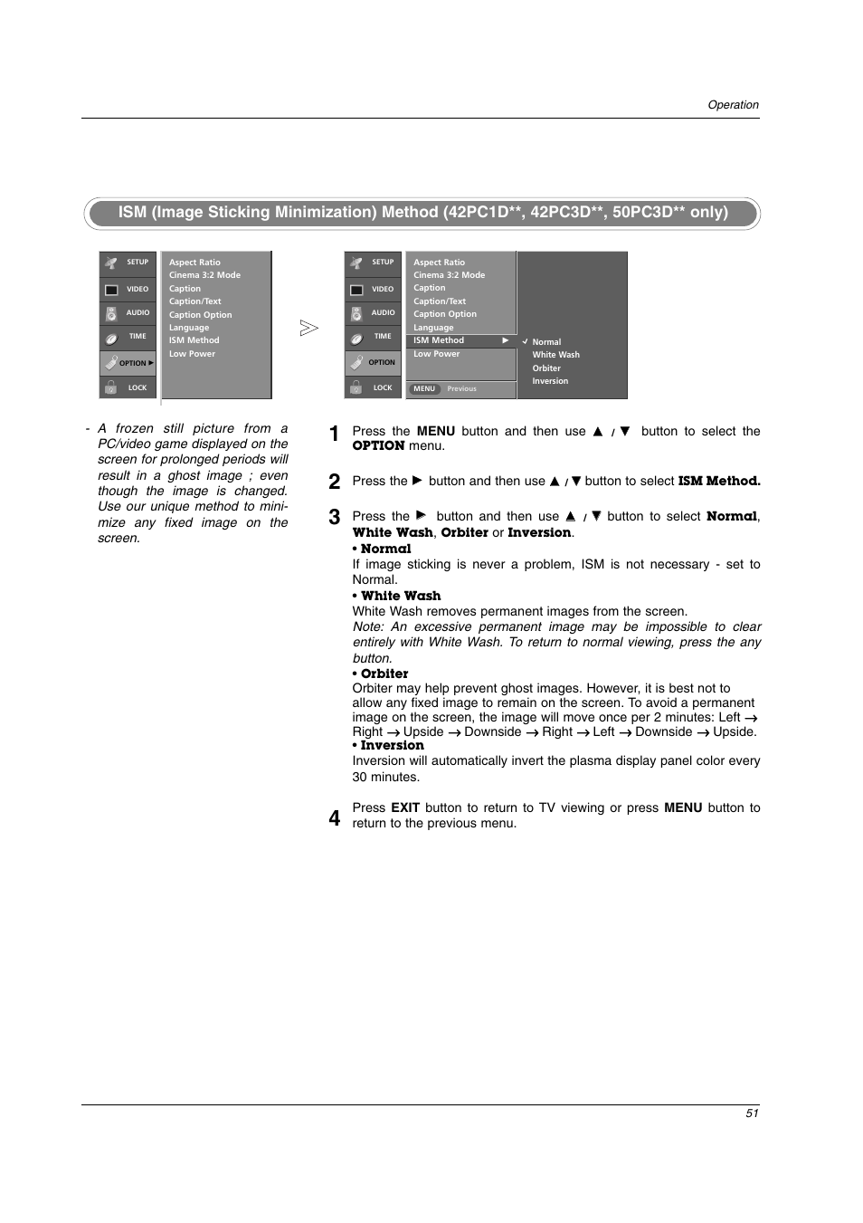 LG 42LC2D User Manual | Page 51 / 68