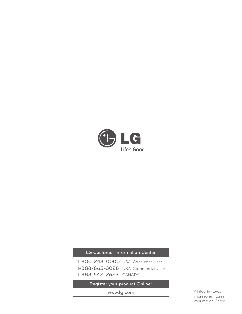 LG LCE30845 User Manual | Page 92 / 92