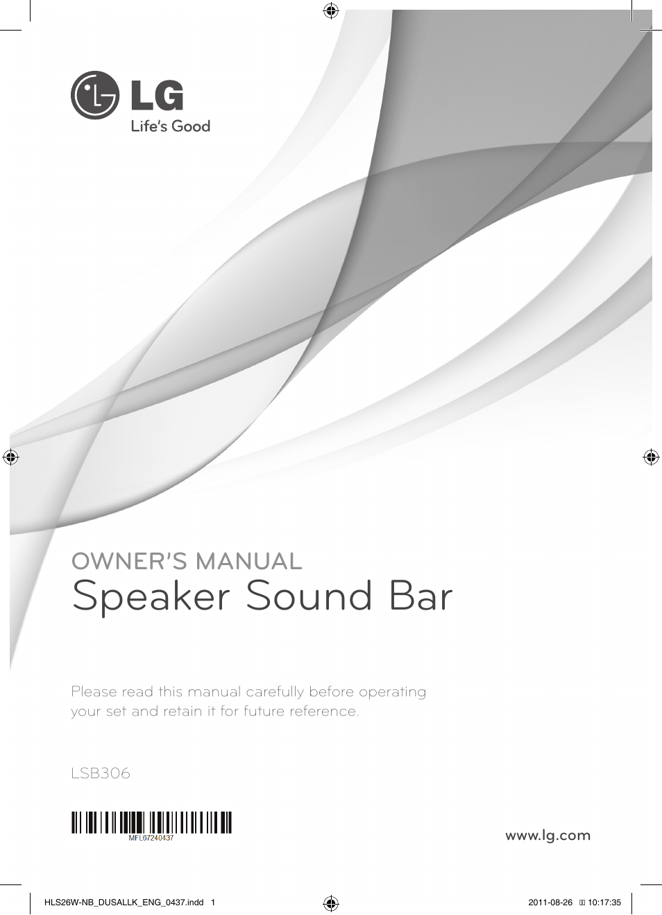 LG LSB306 User Manual | 26 pages