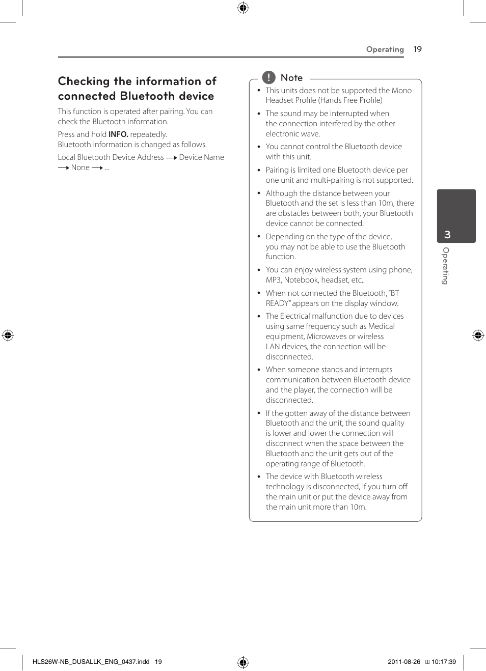 LG LSB306 User Manual | Page 19 / 26