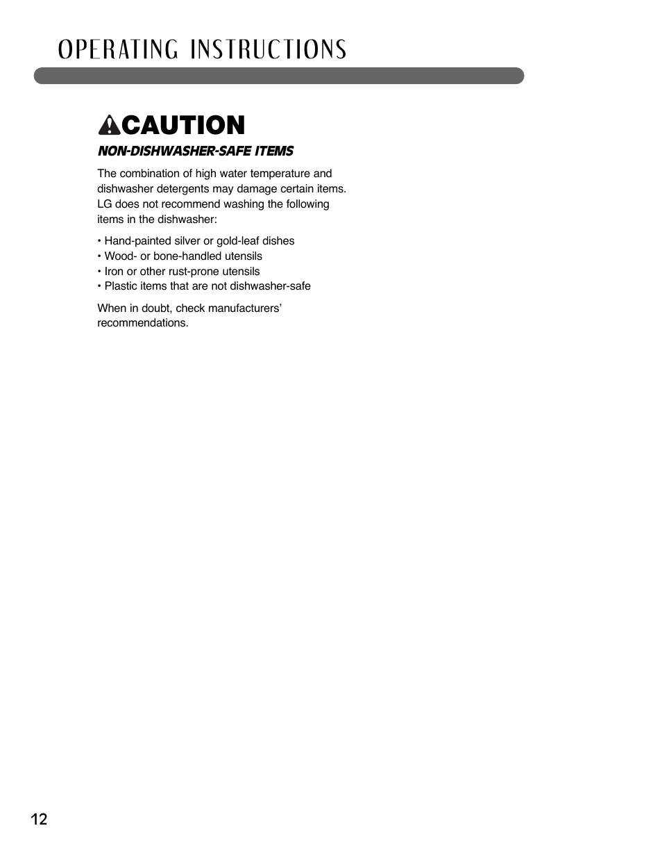 LG LSDF795ST User Manual | Page 12 / 72