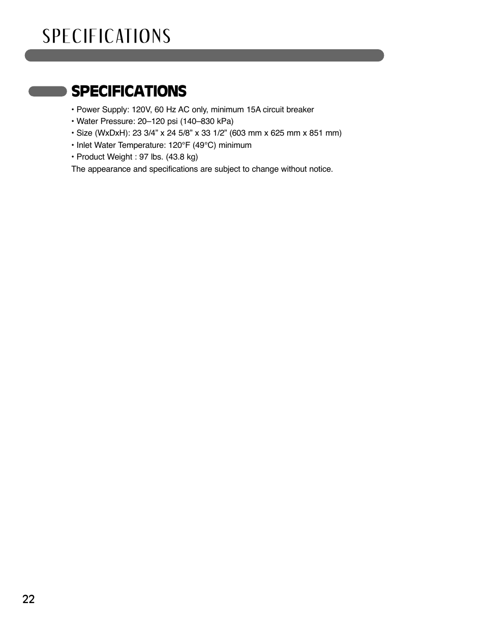 LG LSDF795ST User Manual | Page 22 / 72