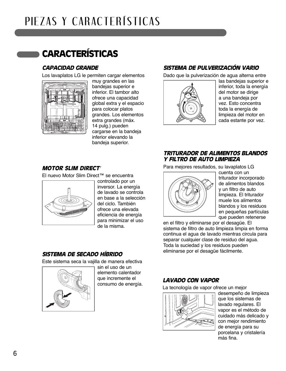 Características | LG LSDF795ST User Manual | Page 30 / 72
