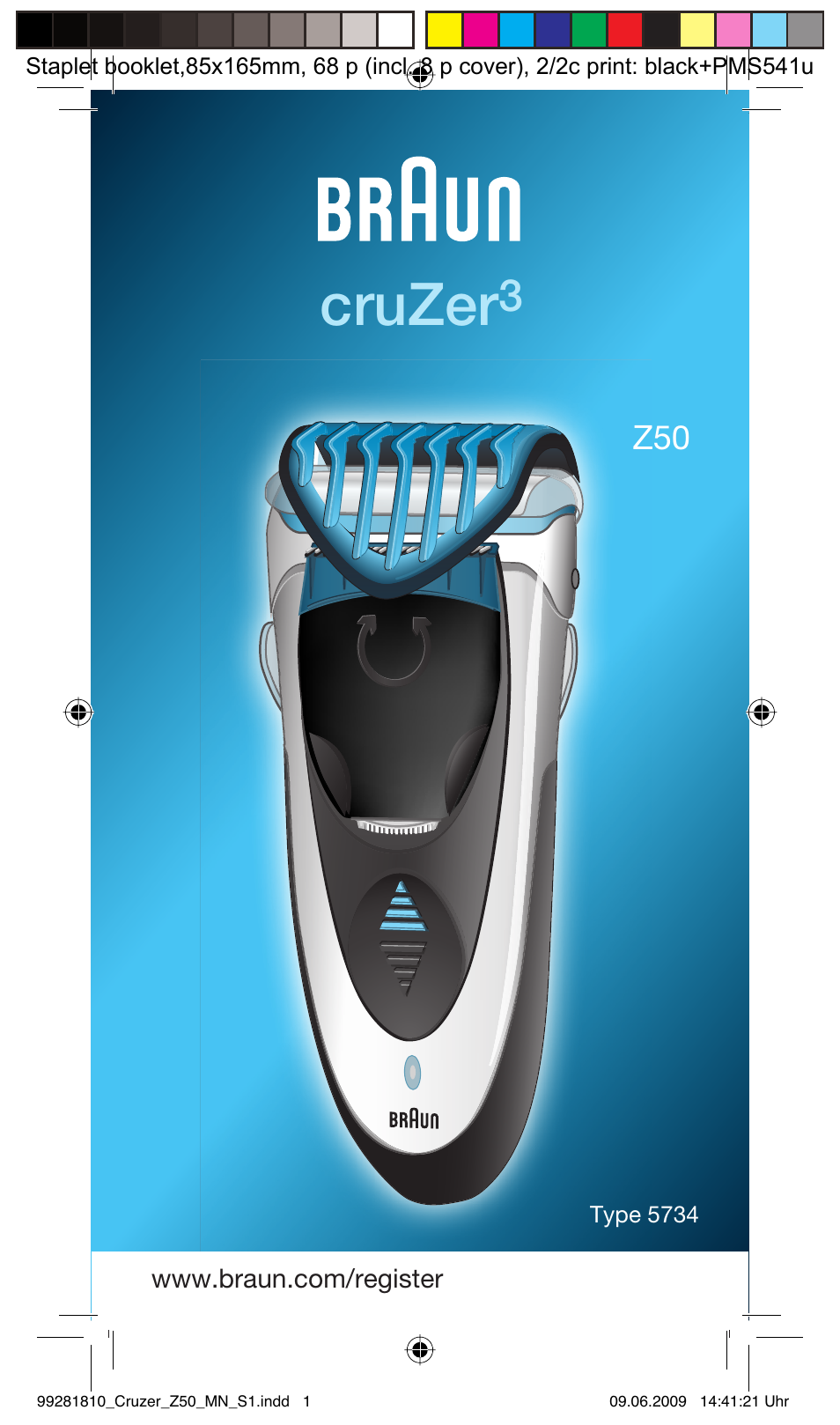 Braun Z50-5734 CruZer3 User Manual | 66 pages