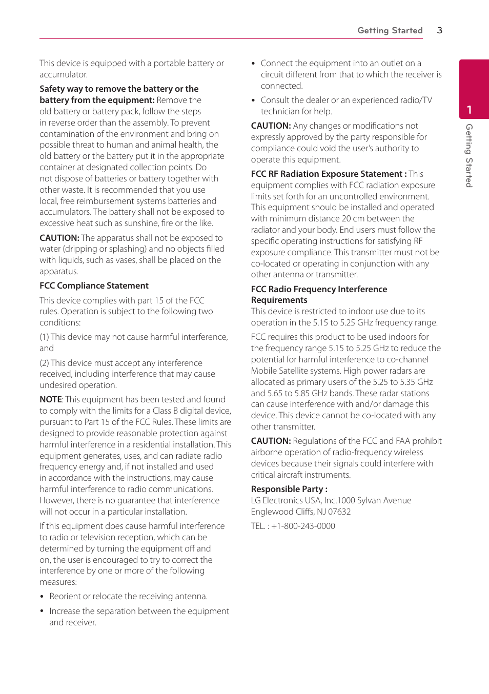 LG BP730 User Manual | Page 3 / 73