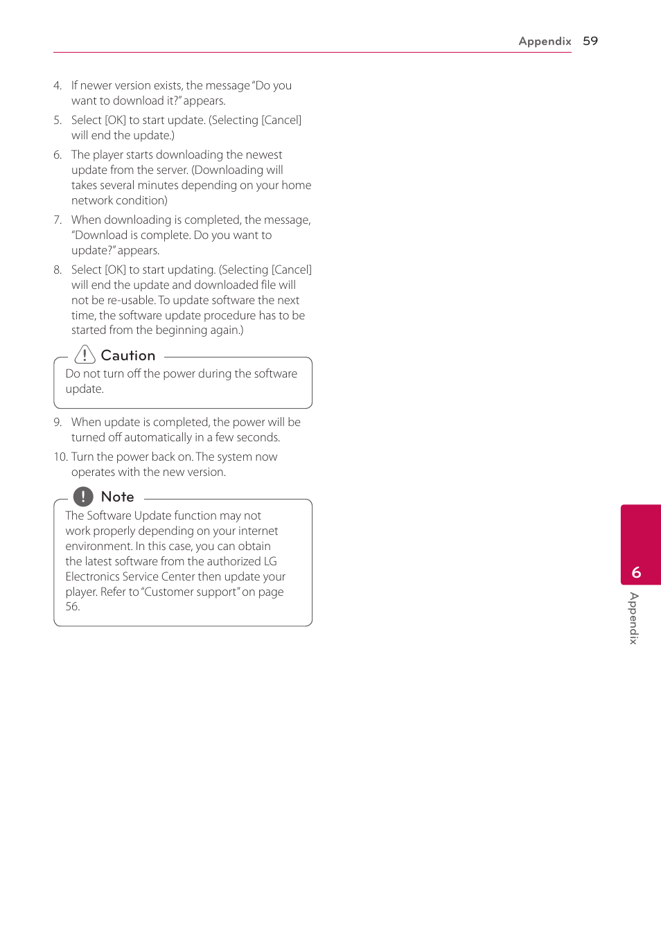 LG BP730 User Manual | Page 59 / 73