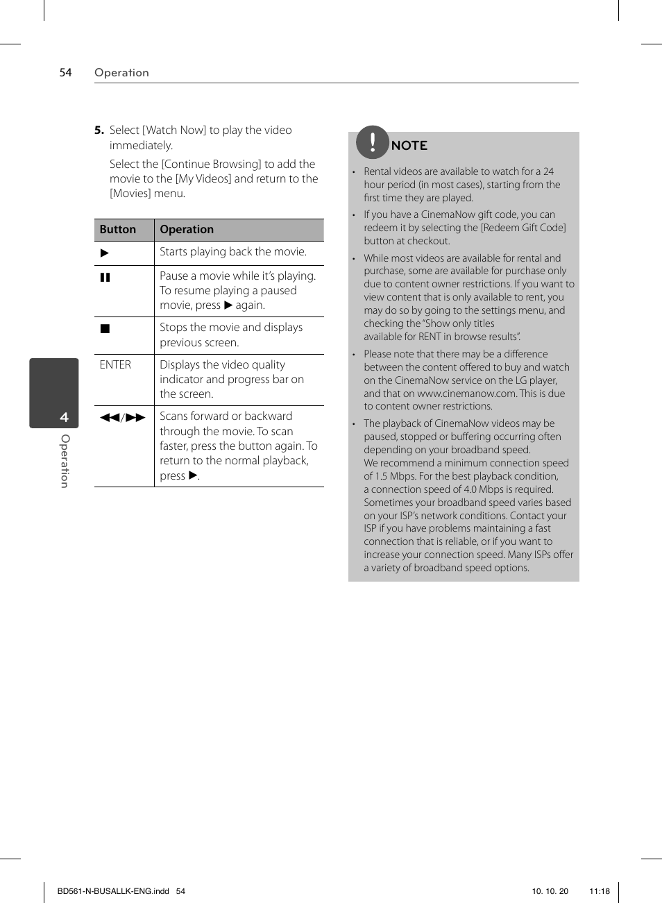 LG BD550 User Manual | Page 54 / 92