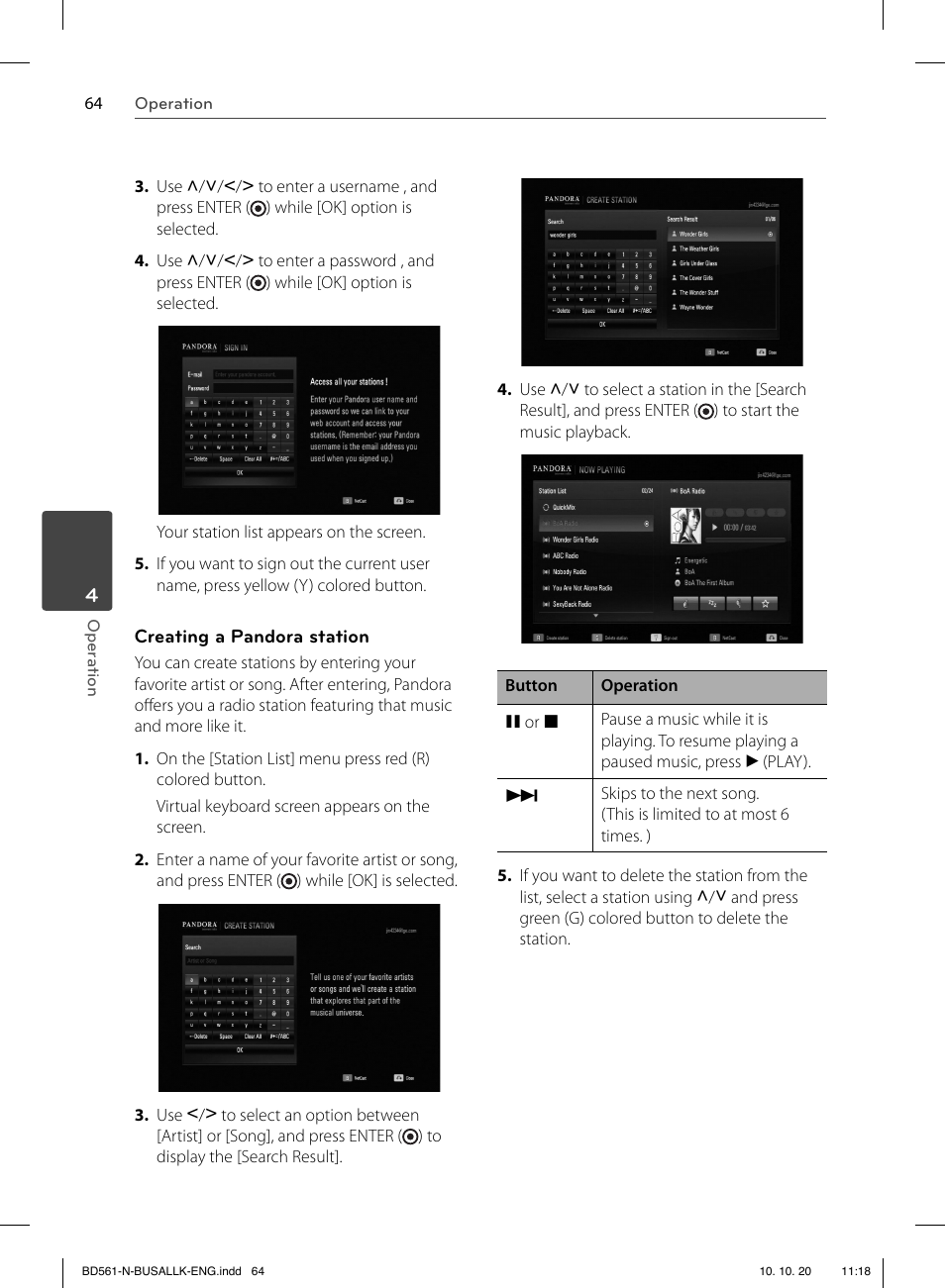 LG BD550 User Manual | Page 64 / 92