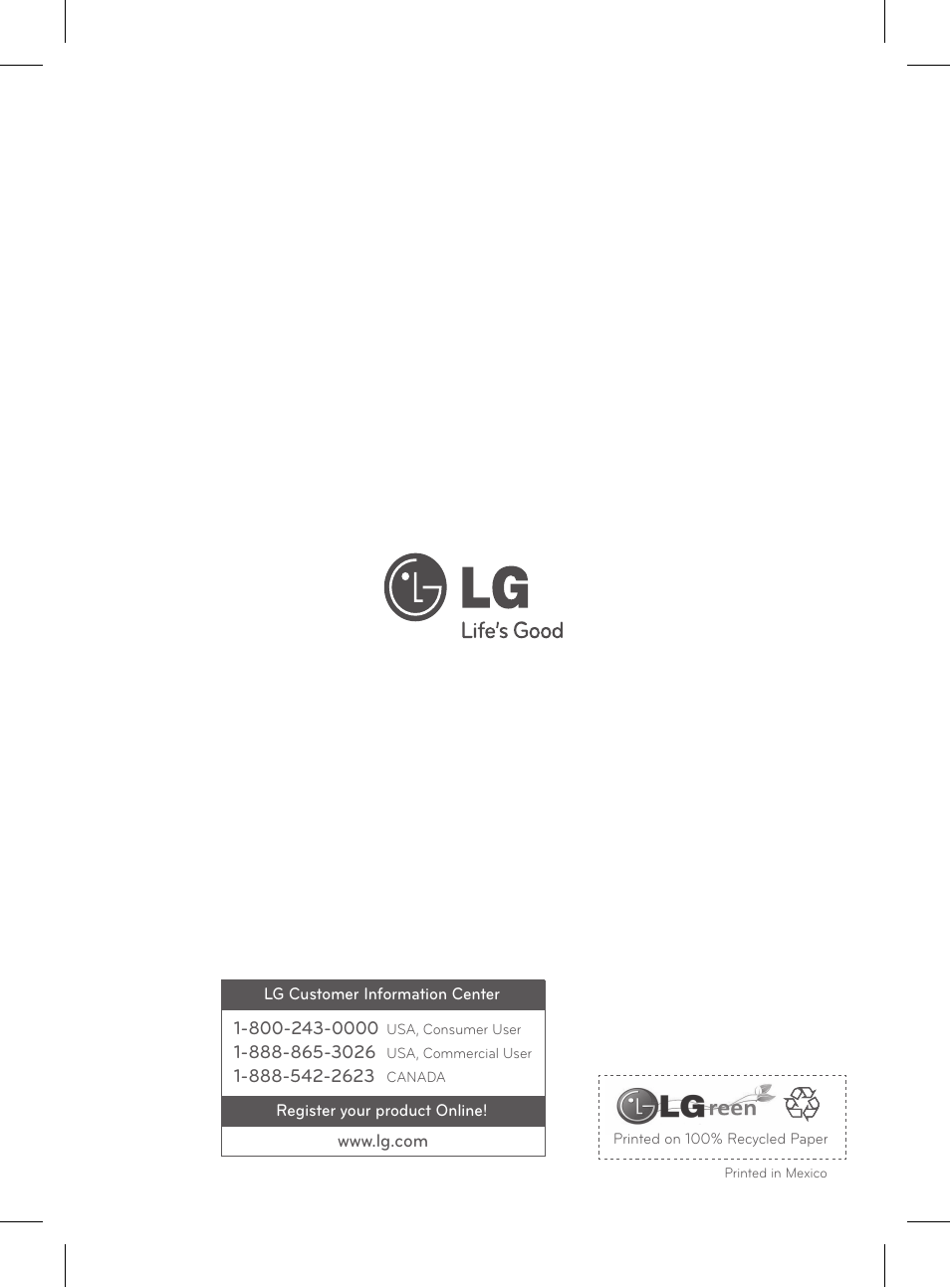 LG LDG3011ST User Manual | Page 43 / 43