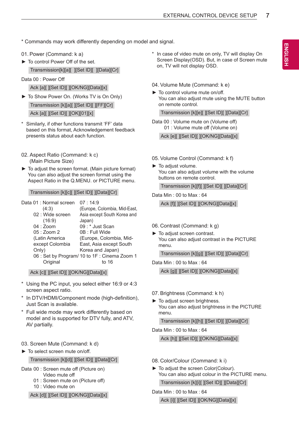 P.7) | LG 42PN4500 User Manual | Page 39 / 44