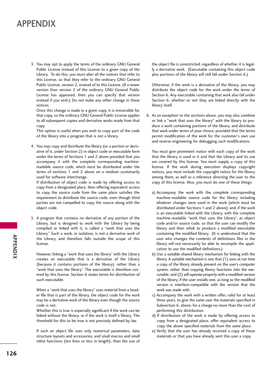 Appendix | LG 22LD350C User Manual | Page 127 / 379