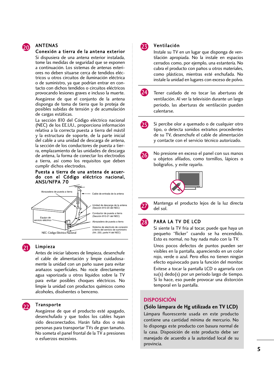 LG 22LD350C User Manual | Page 262 / 379