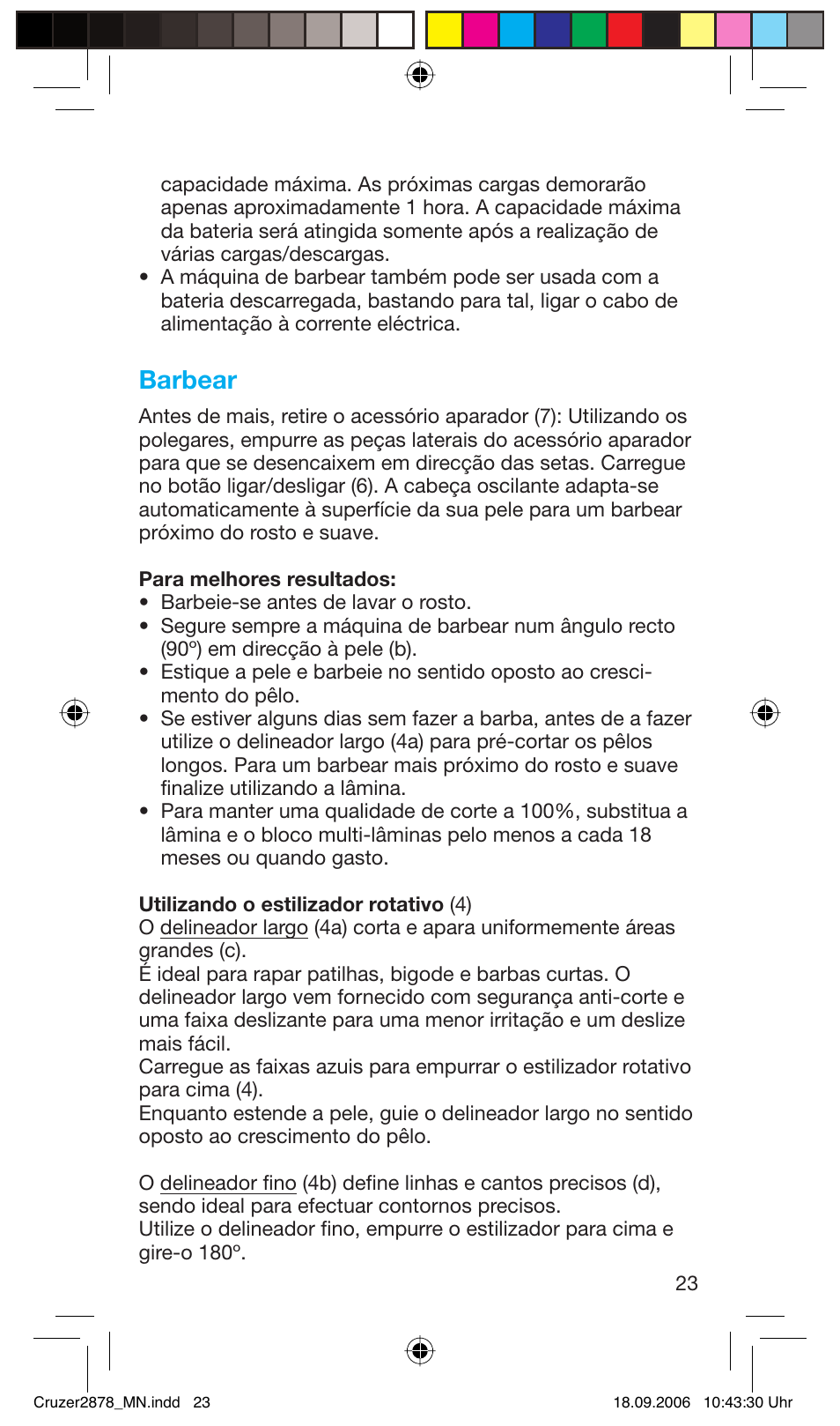 Barbear | Braun 2878 User Manual | Page 23 / 65