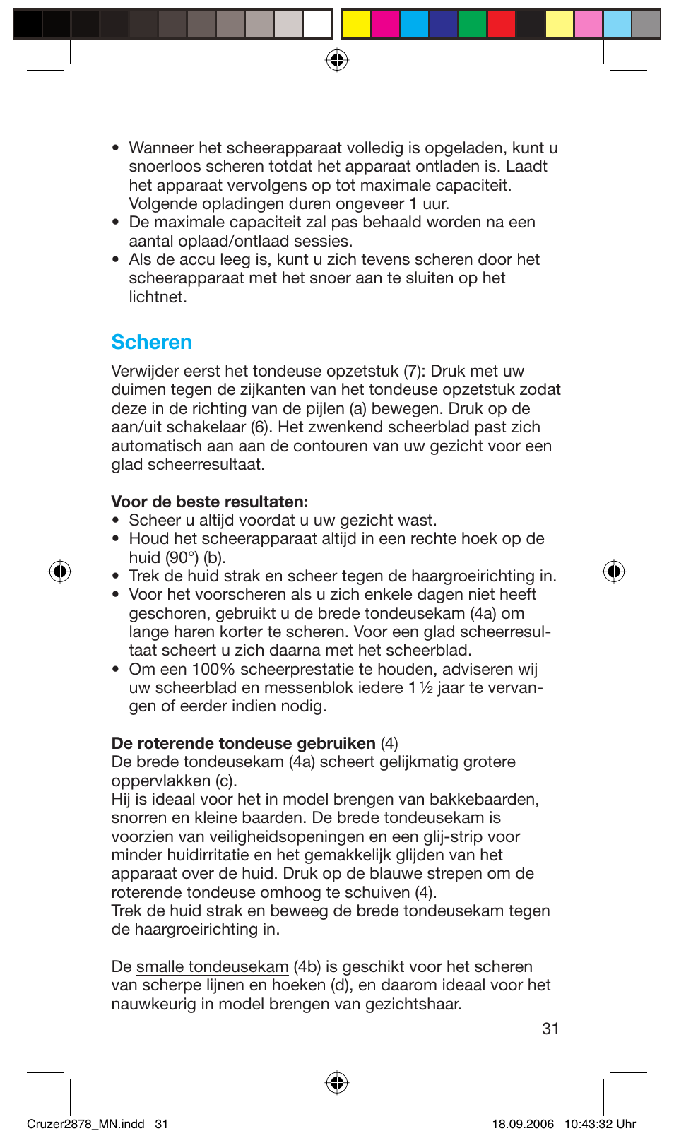 Scheren | Braun 2878 User Manual | Page 31 / 65