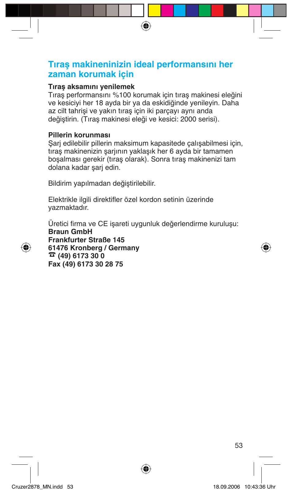 Braun 2878 User Manual | Page 53 / 65