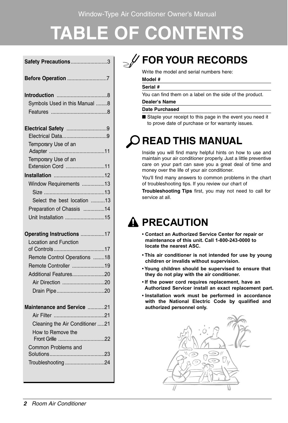 LG WG1205R User Manual | Page 2 / 50