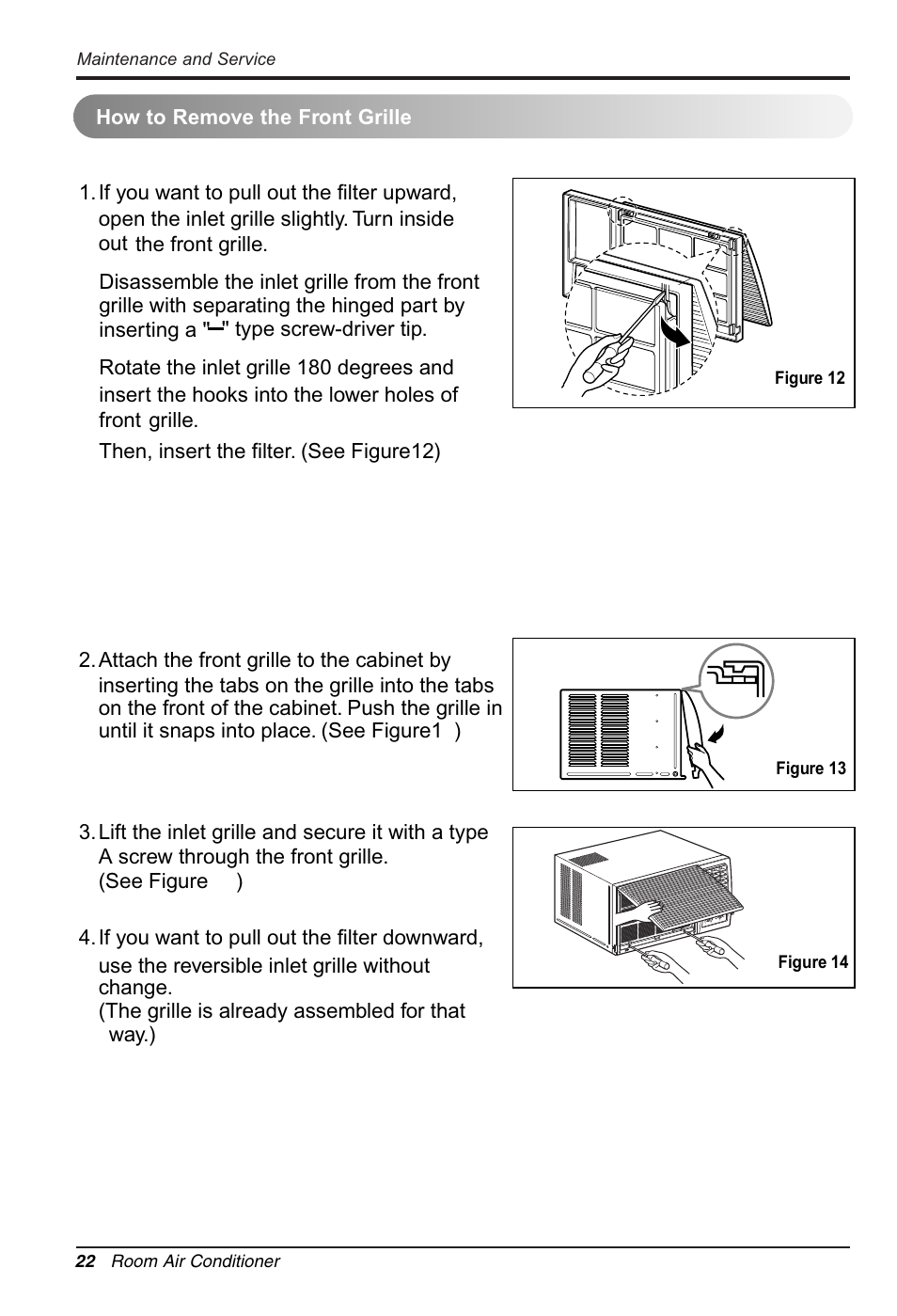 LG WG1205R User Manual | Page 22 / 50