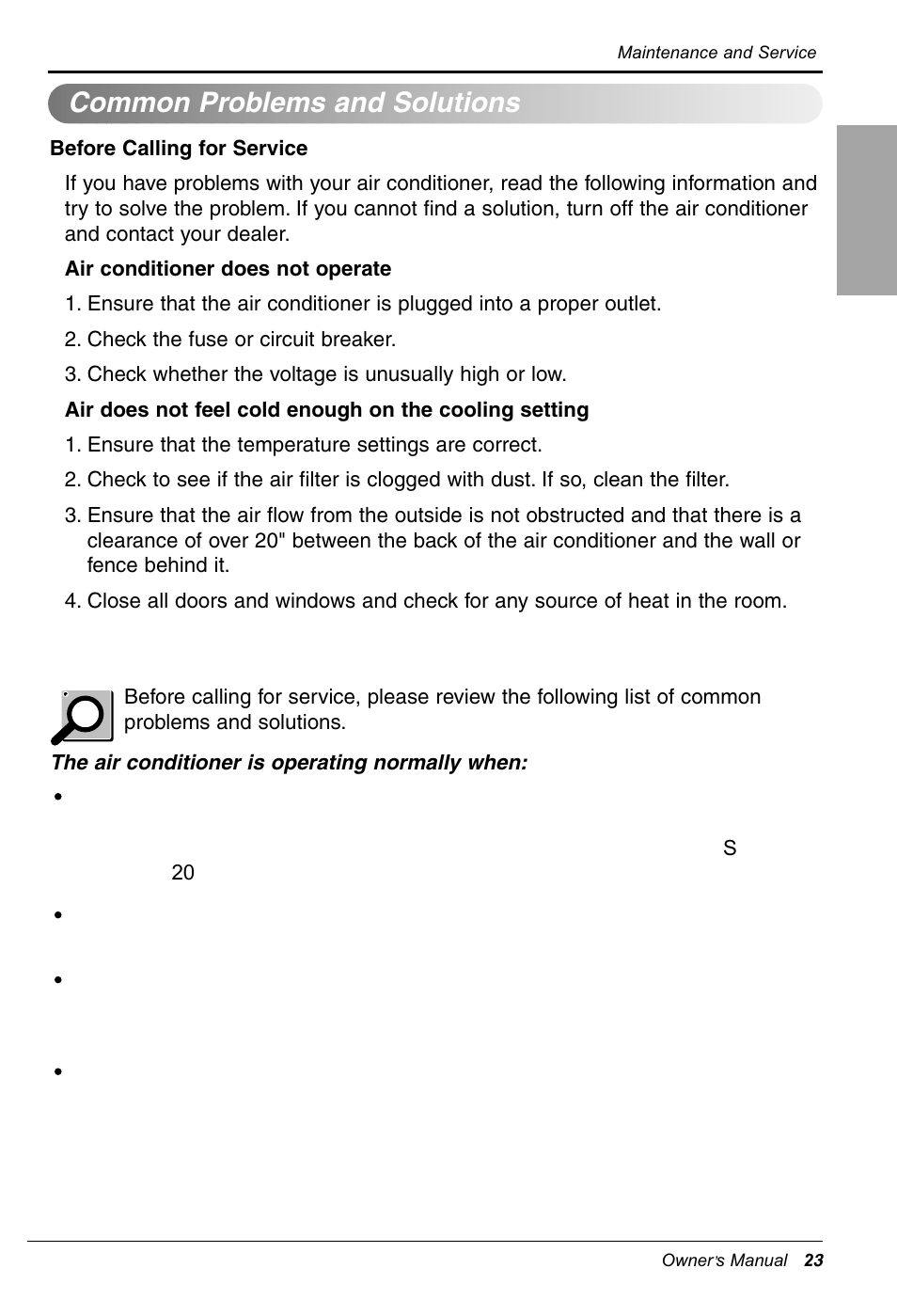 Common problems and solutions, Englishenglishenglish english | LG WG1205R User Manual | Page 23 / 50