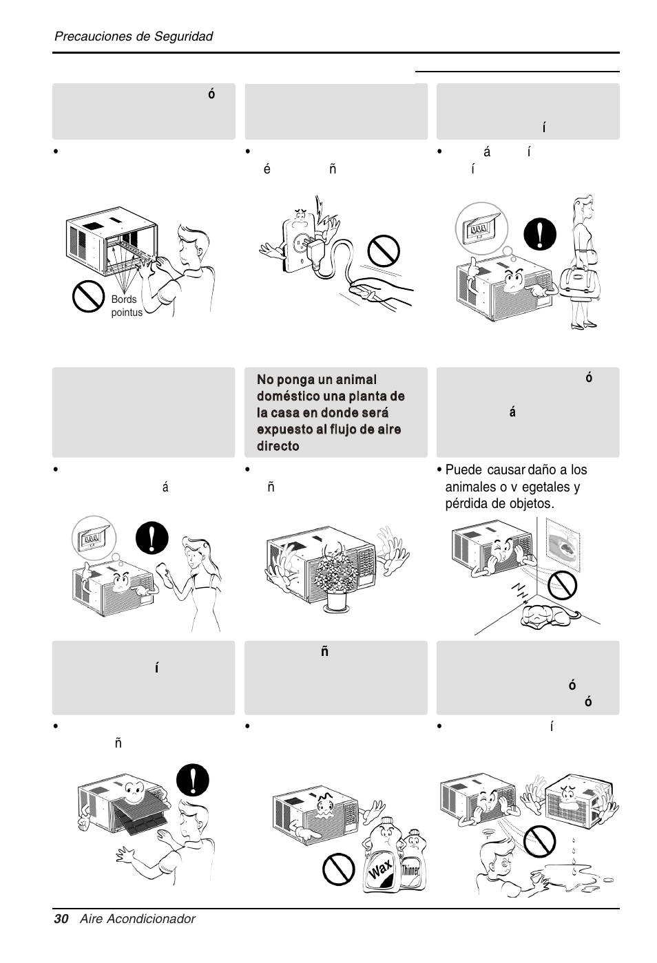 Funcionamiento | LG WG1205R User Manual | Page 30 / 50