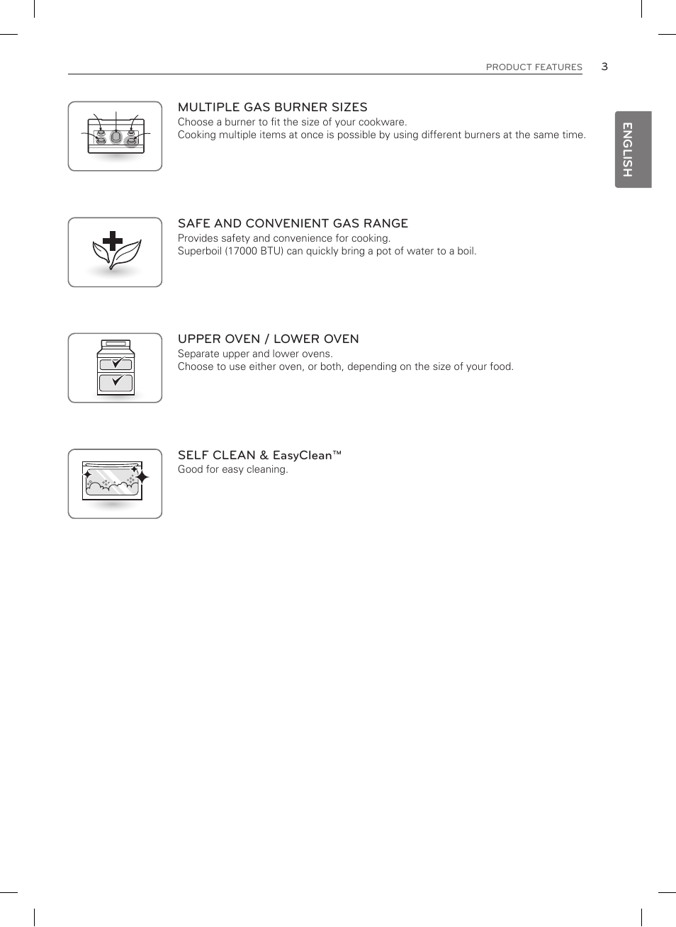 LG LDG3037ST User Manual | Page 3 / 100