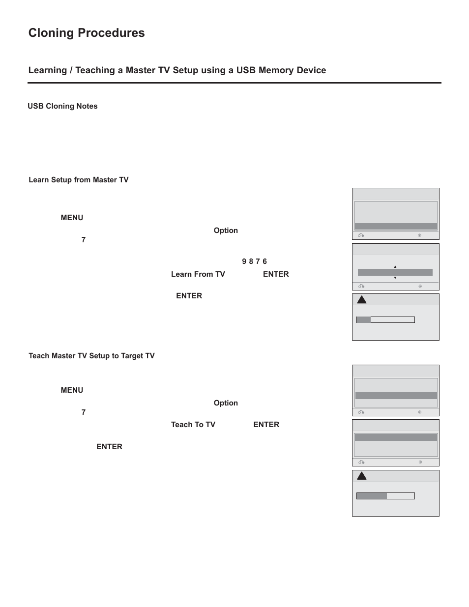 Cloning procedures | LG 26LD320H User Manual | Page 146 / 165