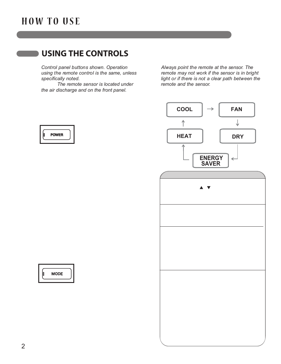 Using the controls | LG LP1413SHR User Manual | Page 12 / 32