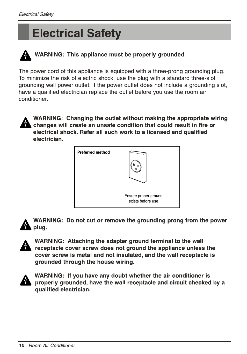 LG LW1212ER User Manual | Page 10 / 52