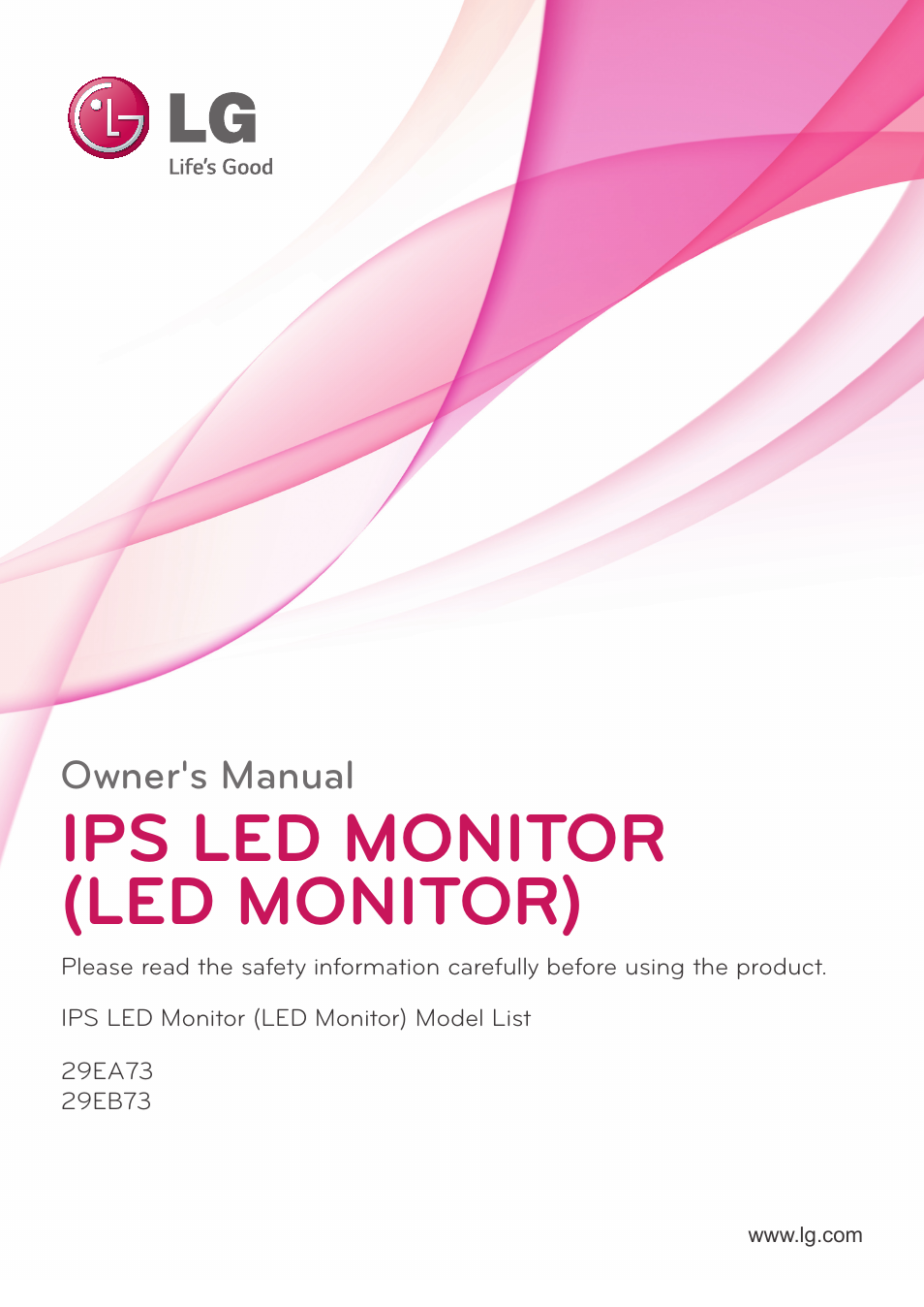 LG 29EA73-P User Manual | 39 pages
