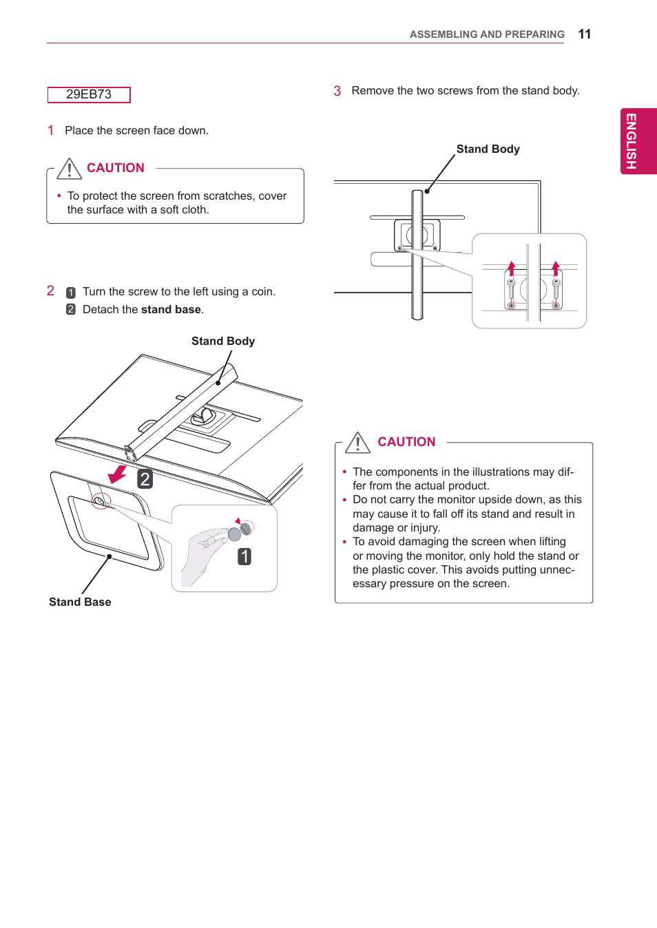 LG 29EA73-P User Manual | Page 11 / 39