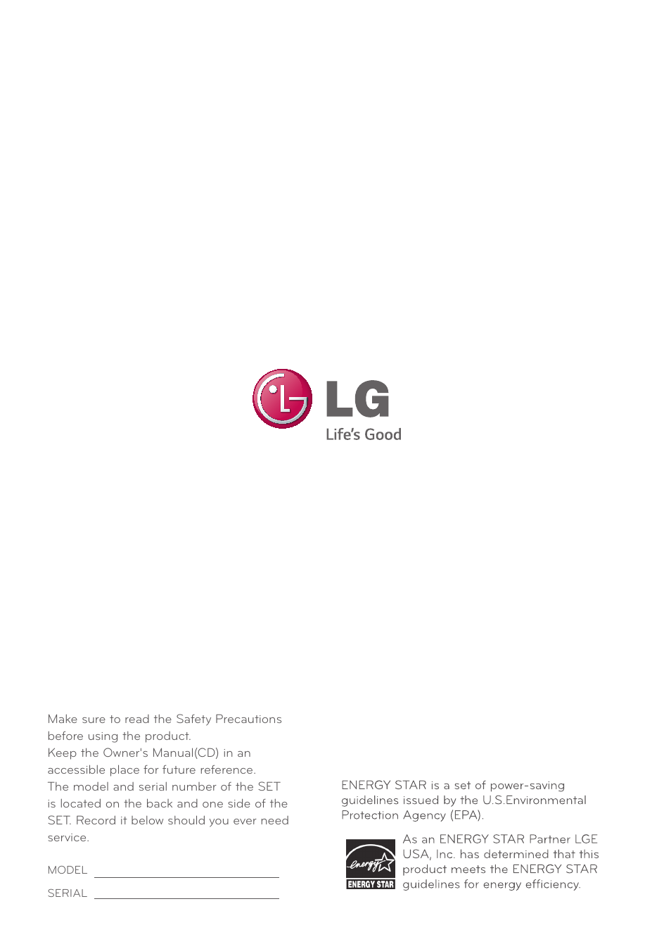 LG 29EA73-P User Manual | Page 39 / 39