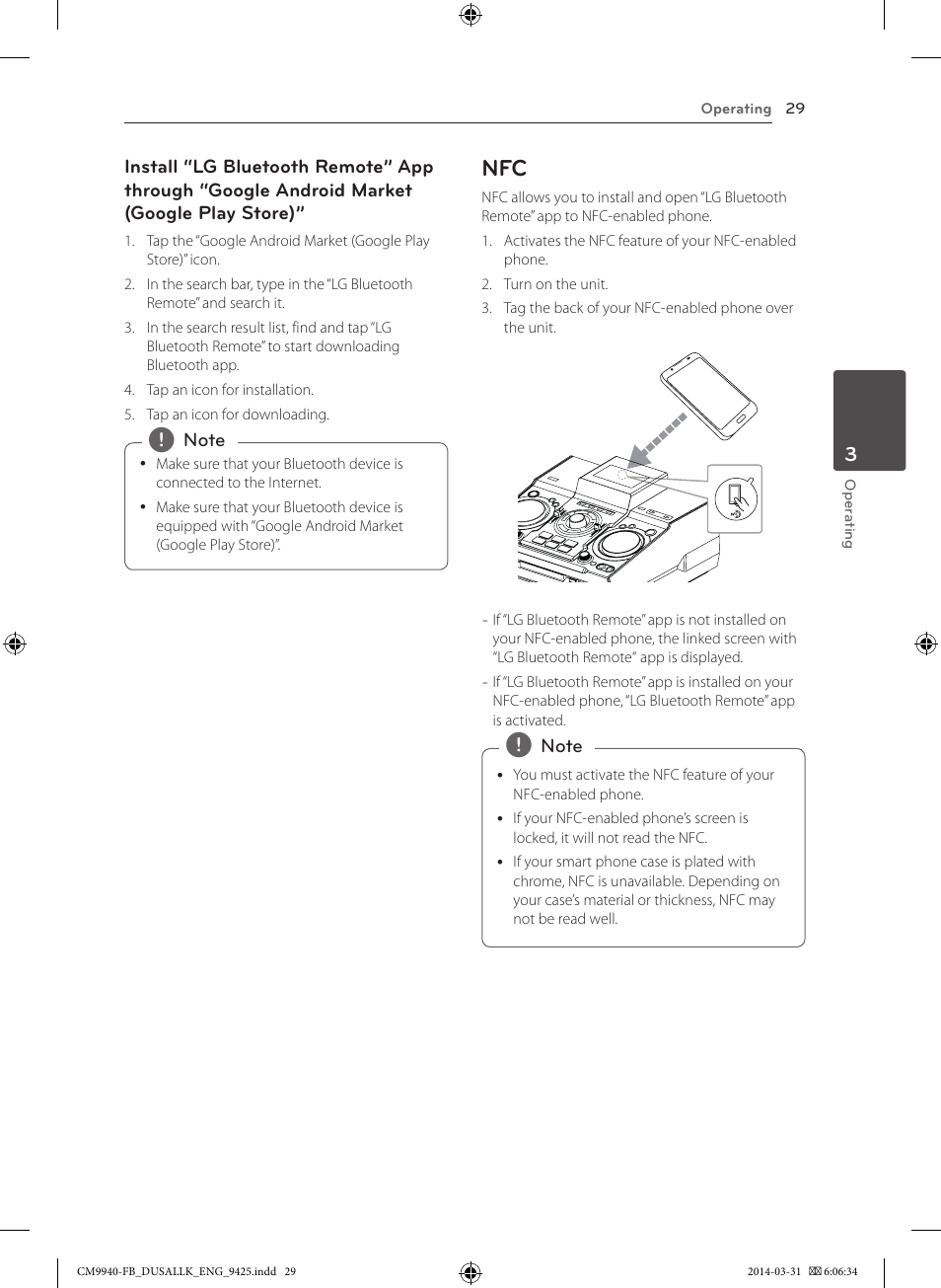 LG CM9940 User Manual | Page 29 / 44