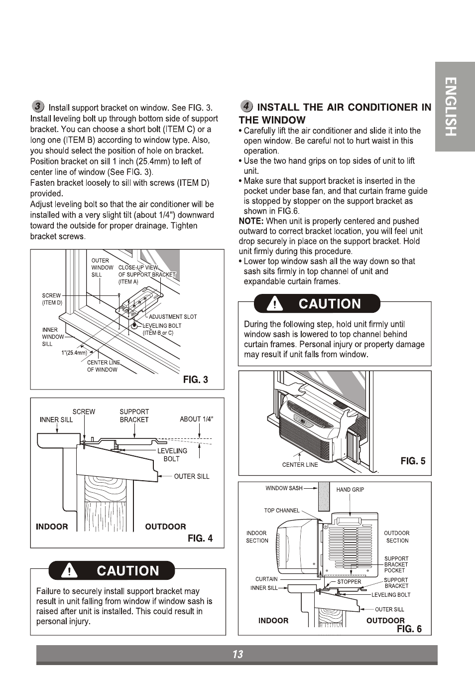 A caution | LG LP6011ER User Manual | Page 13 / 39