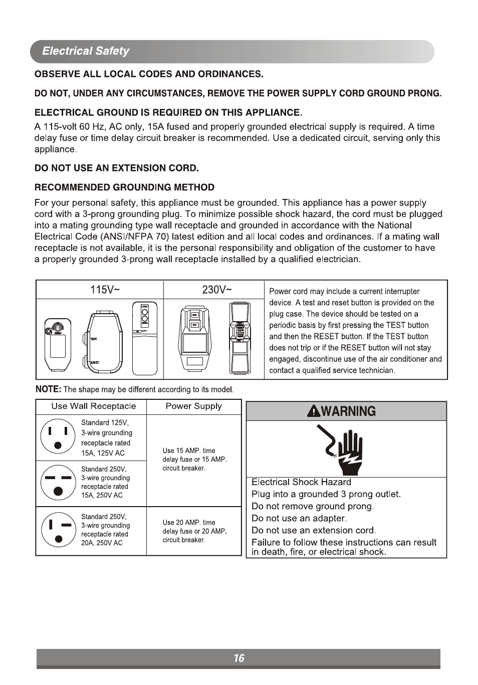LG LP6011ER User Manual | Page 16 / 39