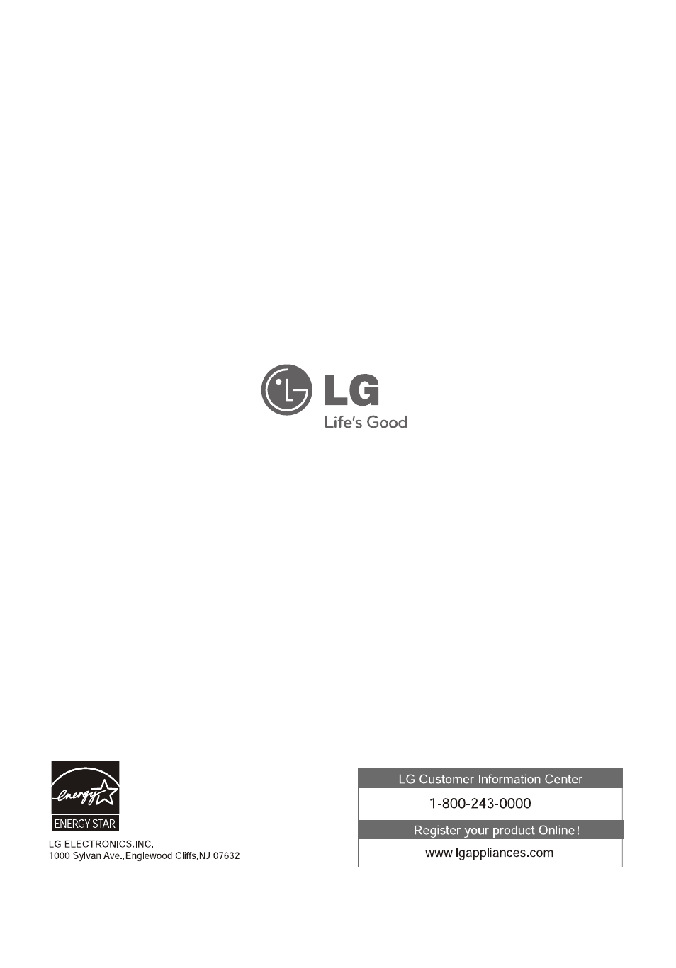 Life's good | LG LP6011ER User Manual | Page 39 / 39