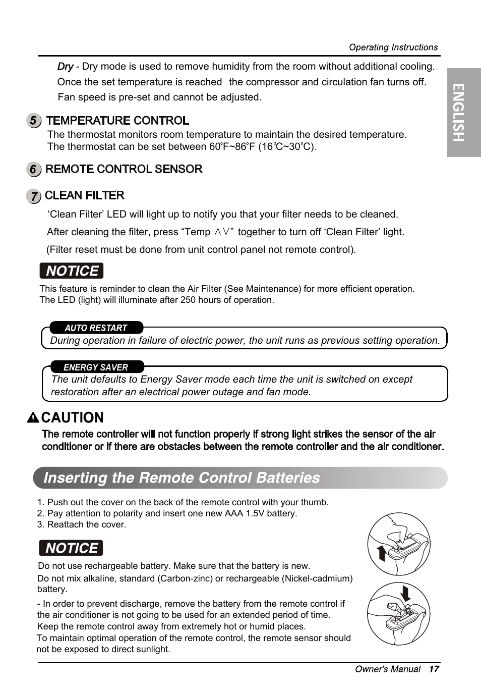 Caution | LG LW2514ER User Manual | Page 17 / 48