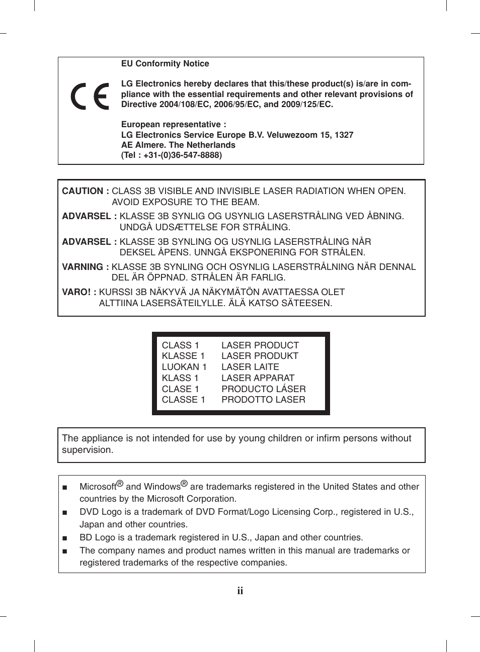 LG UH12LS28 User Manual | Page 3 / 15