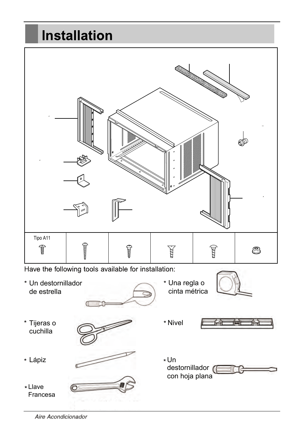 Lapiz una regla o cinta metrica nivel | LG LW1513ER User Manual | Page 34 / 48