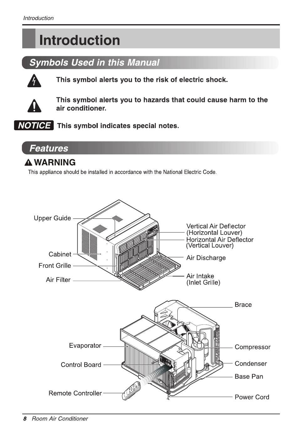 LG LW1513ER User Manual | Page 8 / 48