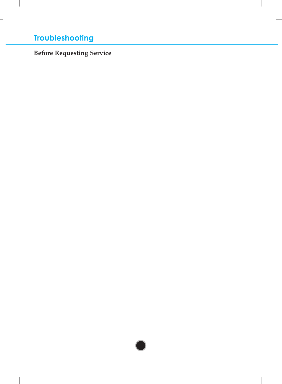 Troubleshooting | LG WH08LS20 User Manual | Page 12 / 15