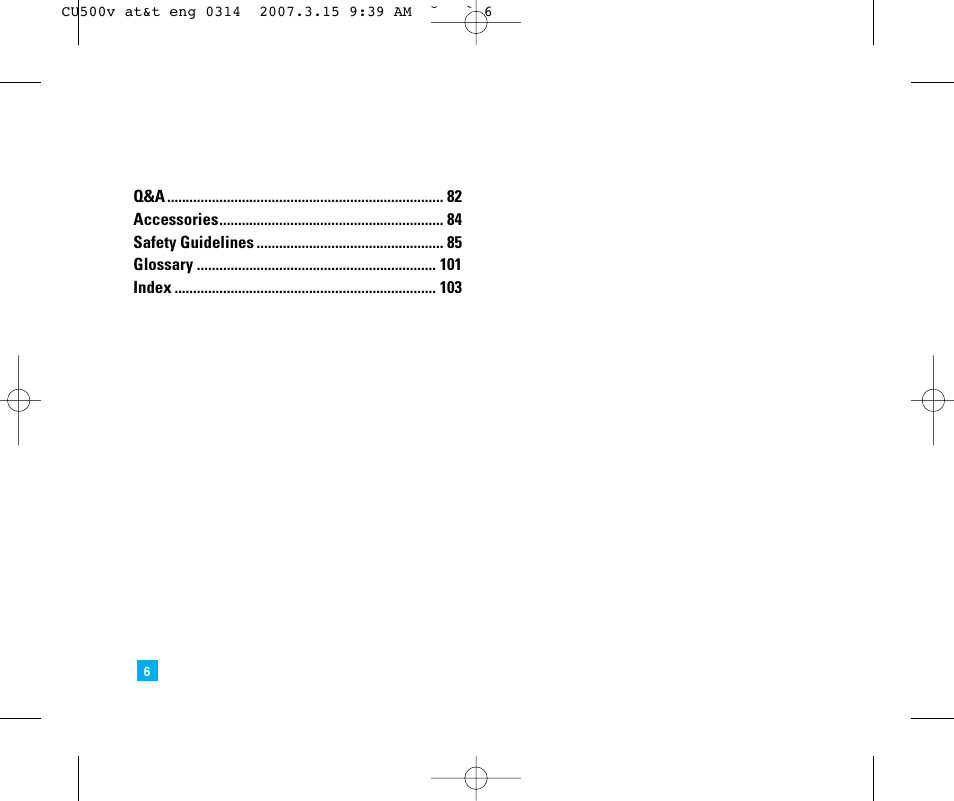 LG CU500V User Manual | Page 10 / 230
