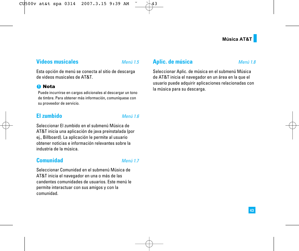 LG CU500V User Manual | Page 161 / 230