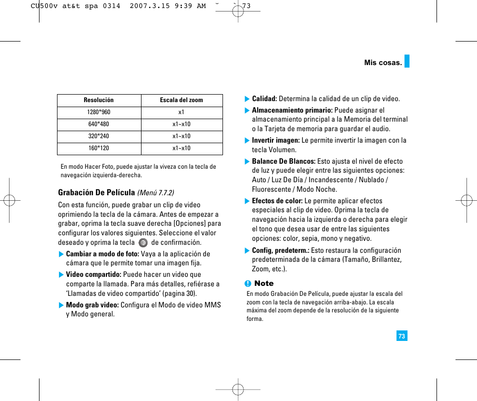 LG CU500V User Manual | Page 191 / 230