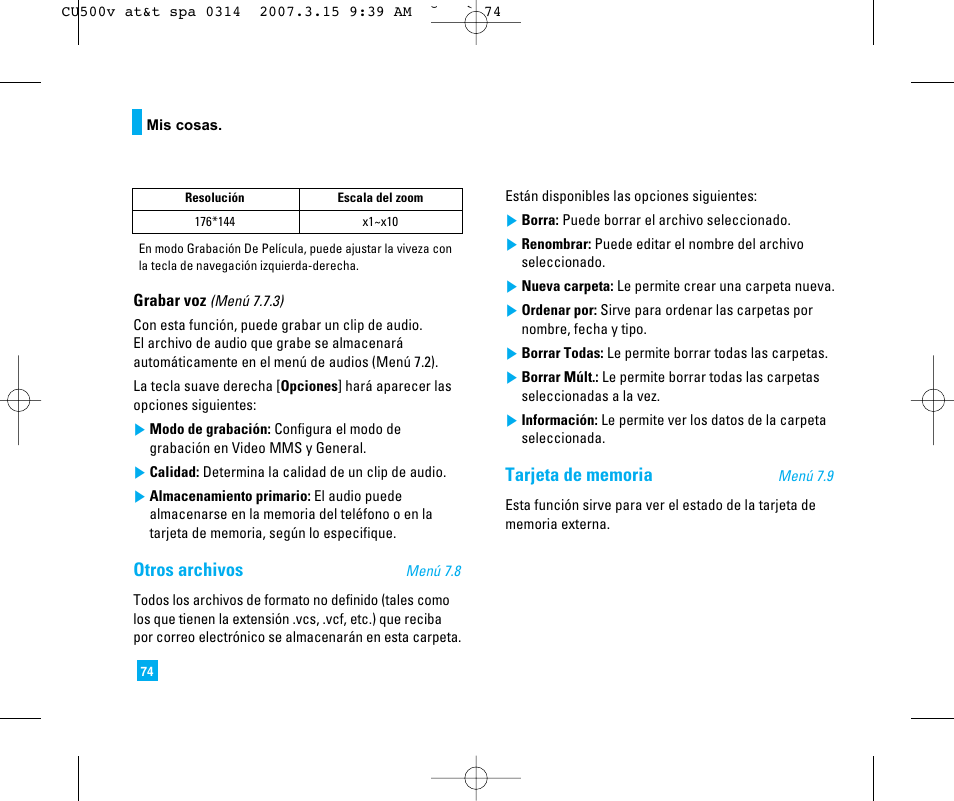 Otros archivos | LG CU500V User Manual | Page 192 / 230